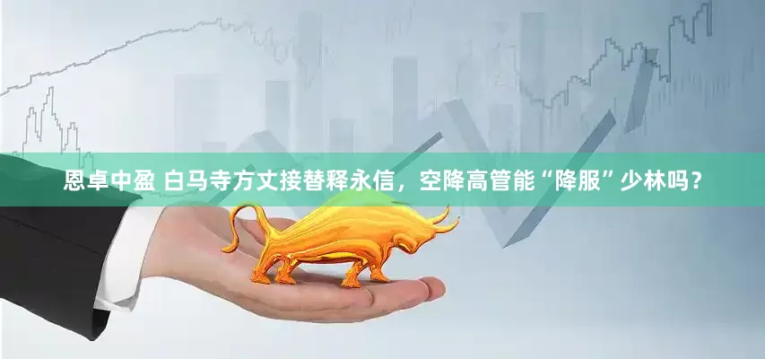 恩卓中盈 白马寺方丈接替释永信，空降高管能“降服”少林吗？