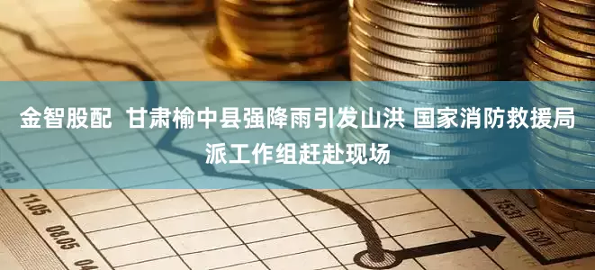 金智股配  甘肃榆中县强降雨引发山洪 国家消防救援局派工作组赶赴现场